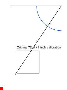 Example tile 3, lower left with calibration square